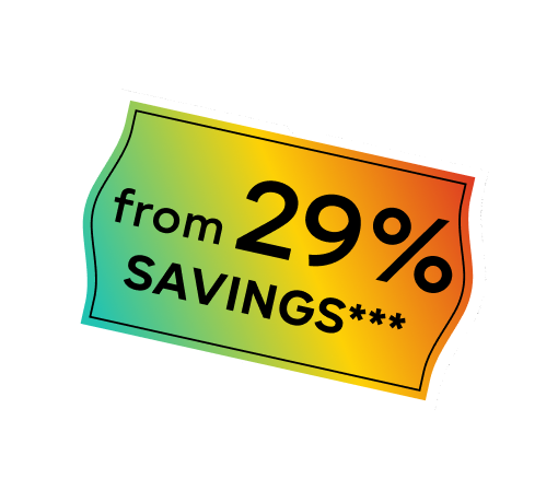 from 29% savings when purchasing a Megopack N+S subscription