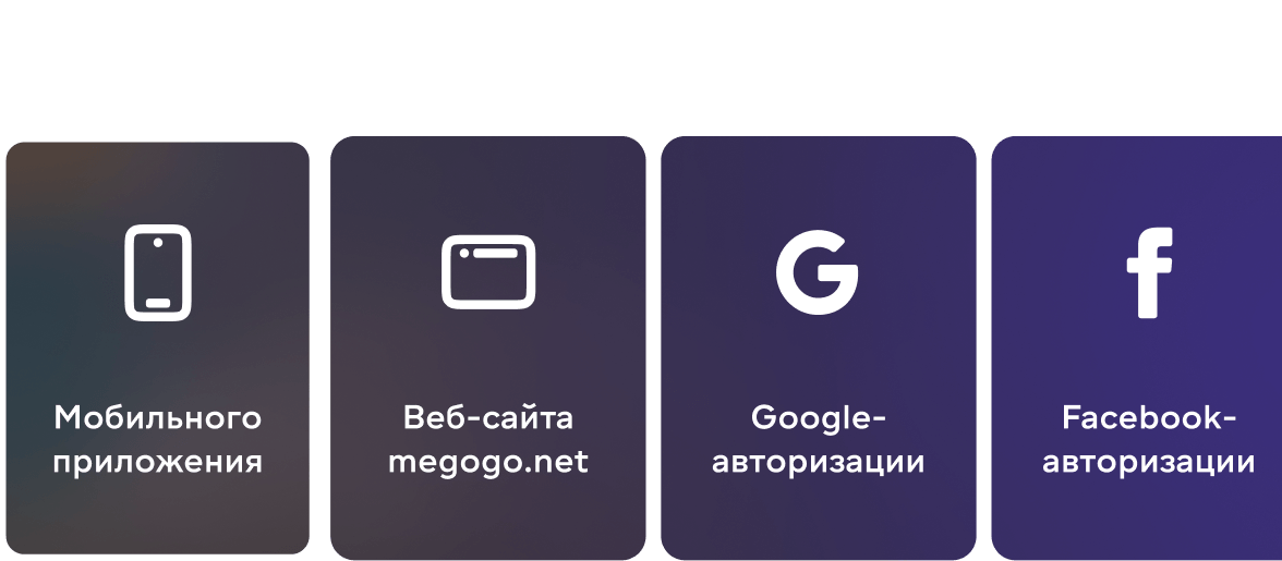Способы входа на MEGOGO