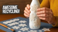 I took a bottle and lace, the result is awesome! Watch until the end and you won't regret it!
