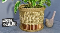 I saw this basket at an expensive store and made it myself, many times cheaper!