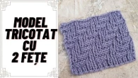 Model tricotat cu 2 parti. Free tutorial.