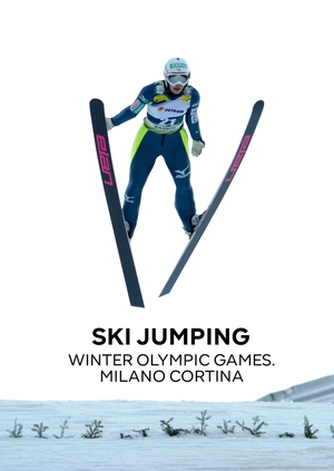Ski Jumping. Winter Olympic Games. Milano Cortina