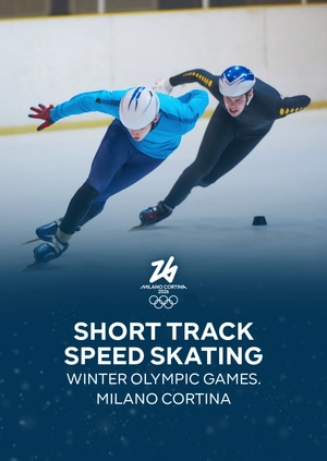 Short Track Speed Skating. Winter Olympic Games. Milano Cortina