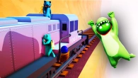 УПАЛ С ПОЕЗДА НА ХОДУ ВЕСЕЛАЯ ДРАКА С ДРУЗЬЯМИ ГАНГ БИТС  Gang Beasts