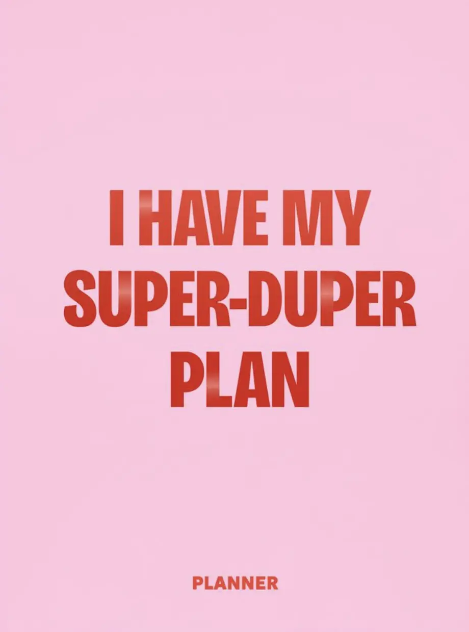 Обкладинка "Блокнот для планування «I HAVE MY SUPER-DUPER PLAN» рожевий"