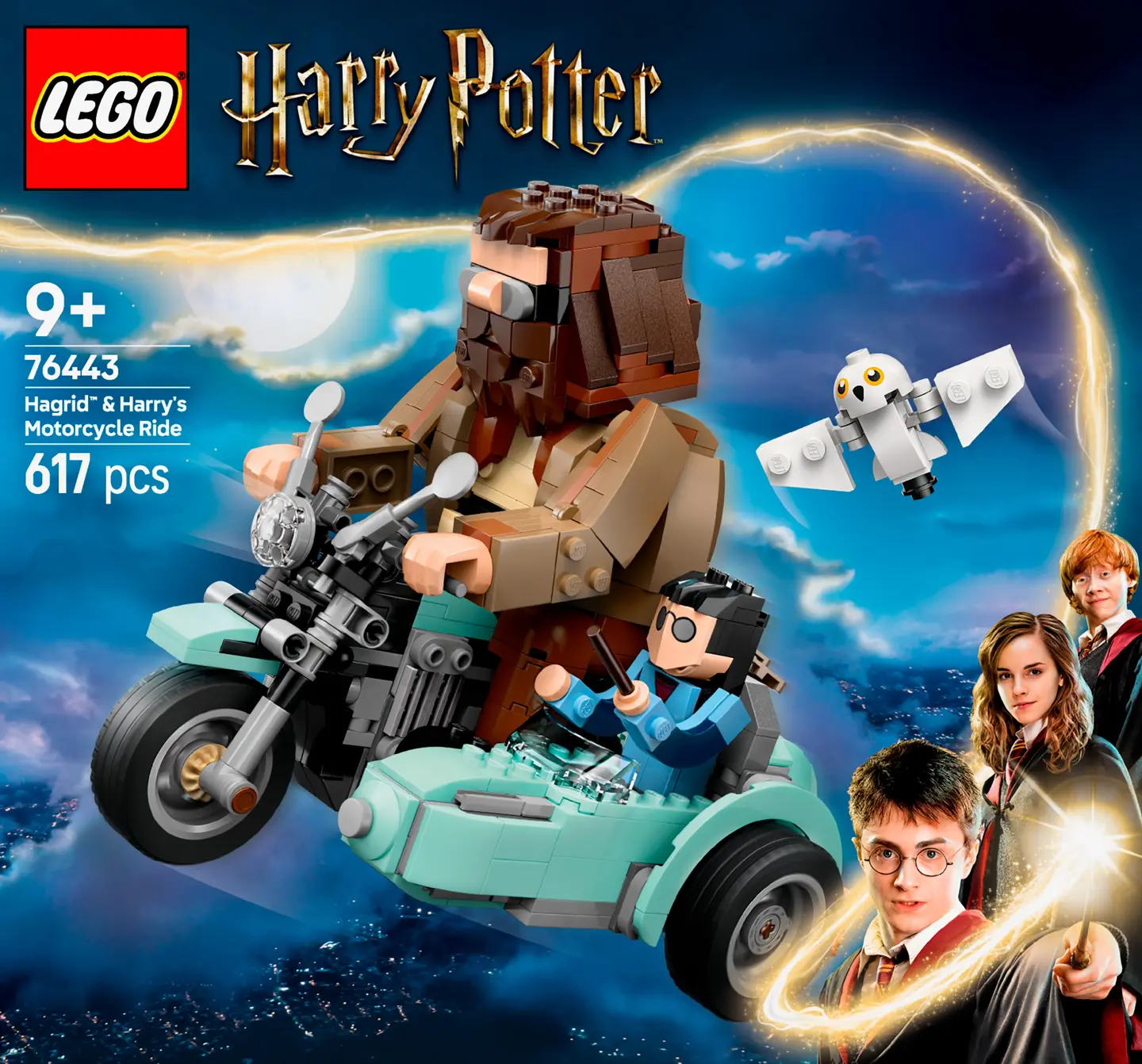 Конструктор LEGO Поїздка Геґріда й Гаррі на мотоциклі