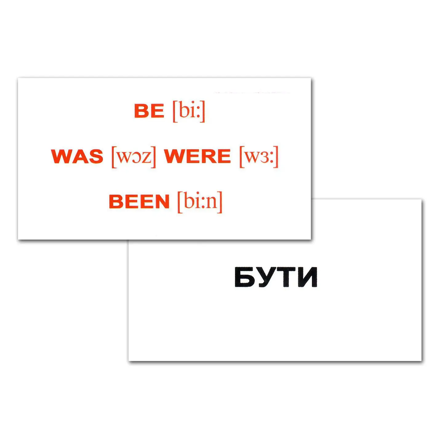 Міні-картки Домана «Irregular verbs / Неправильні дієслова»