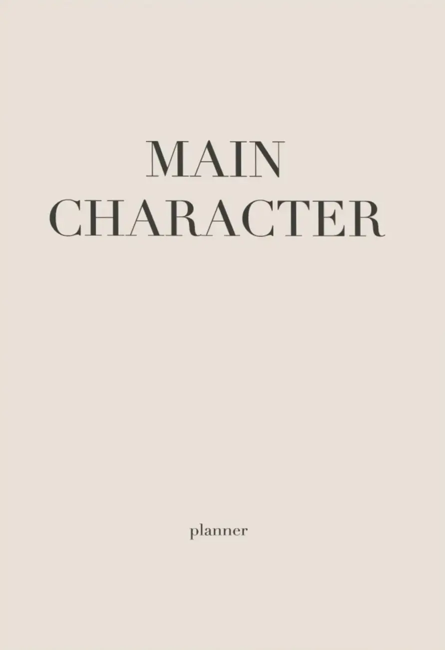 Обкладника "Планер «Main character»" Обкладинка "Планер «Main character»"
