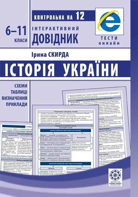 Обкладинка Інтерактивний довідник. Історія України. 6-11 класи