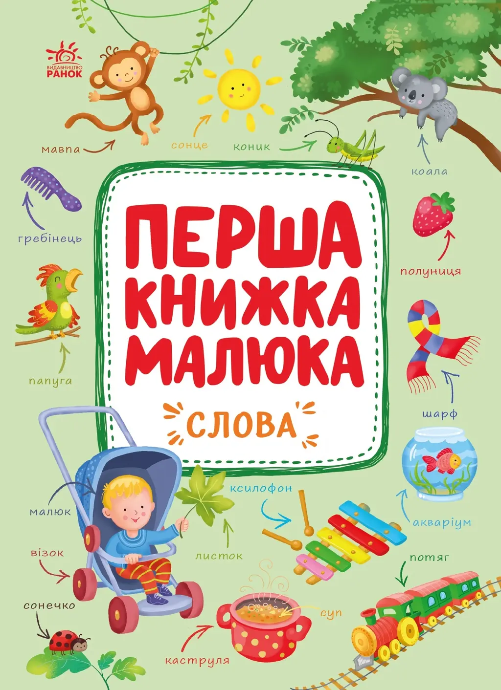 Обкладинка "Перша книжка малюка. Слова"