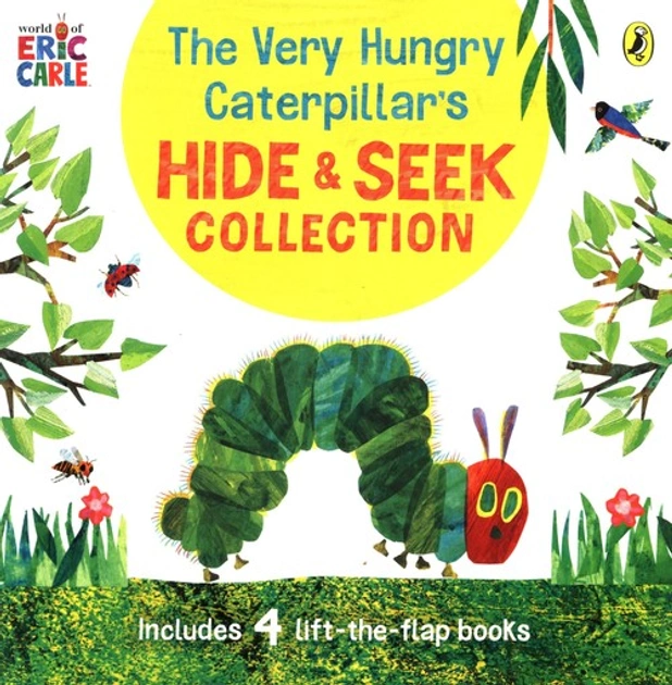 The Very Hungry Caterpillars Hide & Seek Box 4 lift-the-flap books