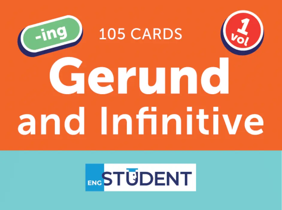 Обкладника "Картки для вивчення - GERUND AND INFINITIVE VOL.1" Обкладинка "Картки для вивчення - GERUND AND INFINITIVE VOL.1"