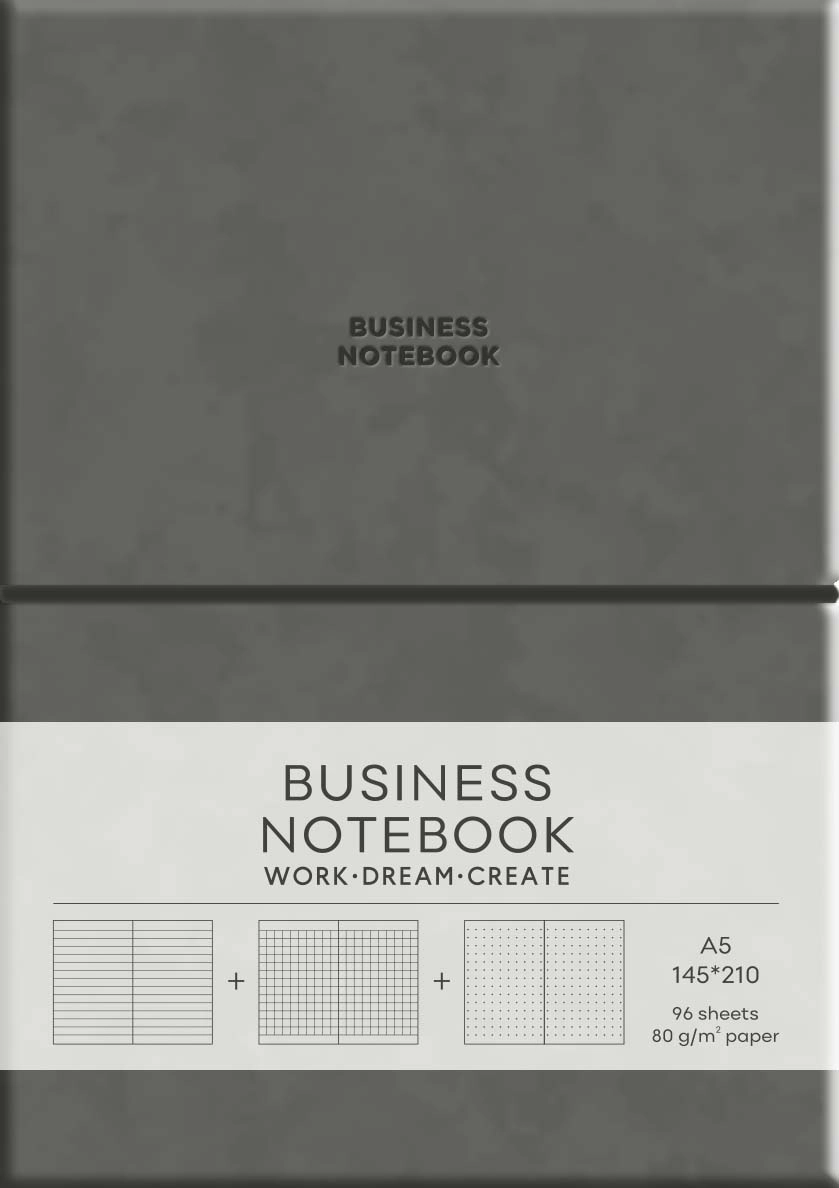 Обкладинка "Блокнот «Business». Dark Grey"