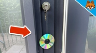 Hang CD's in front of your Door and WATCH WHAT HAPPENS(Ingenious Trick)