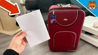 THAT`S WHY Everyone should put a piece of Paper in the Suitcase(Genius Trick)