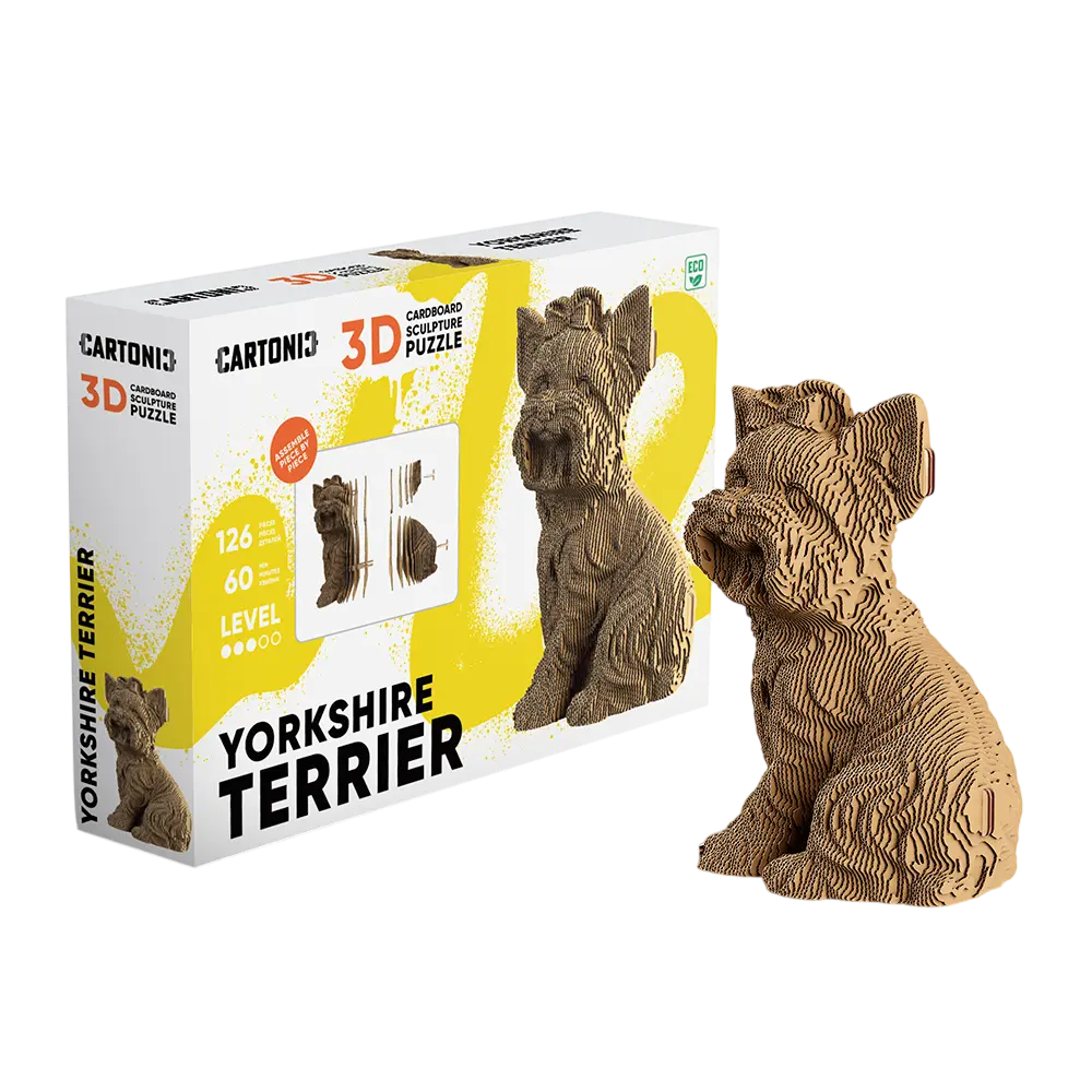 Обкладника "Картонний конструктор «Cartonic 3D Puzzle YORKSHIRE TERRIER»" Обкладинка "Картонний конструктор «Cartonic 3D Puzzle YORKSHIRE TERRIER»"