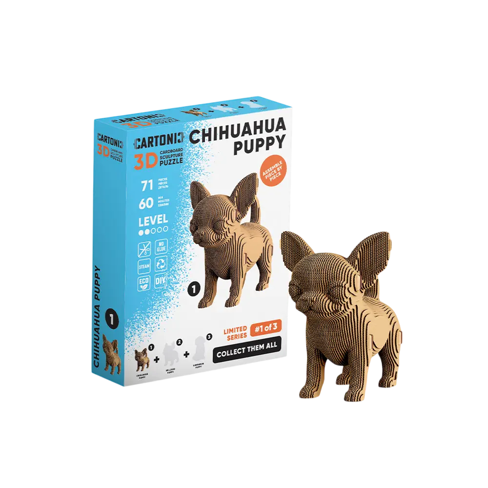 Картонний конструктор «Cartonic 3D Puzzle CHIHUAHUA PUPPY»