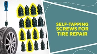 Self-tapping screws for tire repair