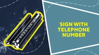 Sign with telephone number