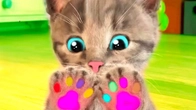 CUTE LITTLE KITTEN ADVENTURE OF A LITTLE KITTY Cat Play Fun Pet Care VIDEO FOR PRESCHOOLERS #1305