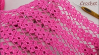 Нежный, лёгкийЦветочный узор крючкомВязание для начинающих Easy Flower Stitch Beginner Crochet