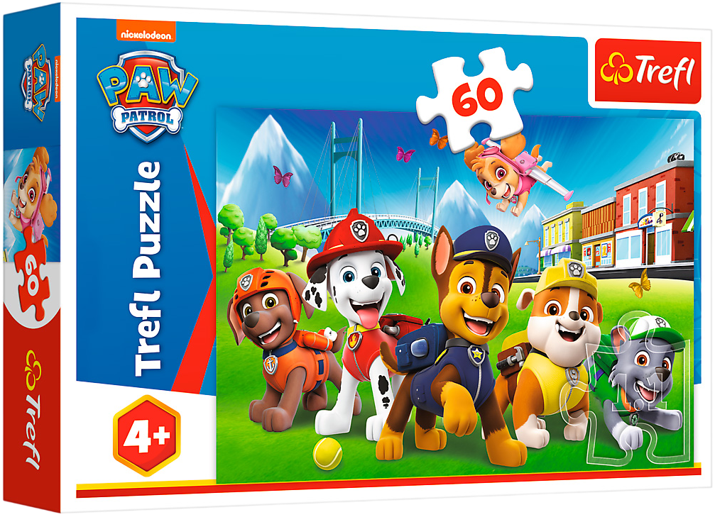 Пазл Trefl Paw Patrol Щенячий патруль на траві 60 елементів