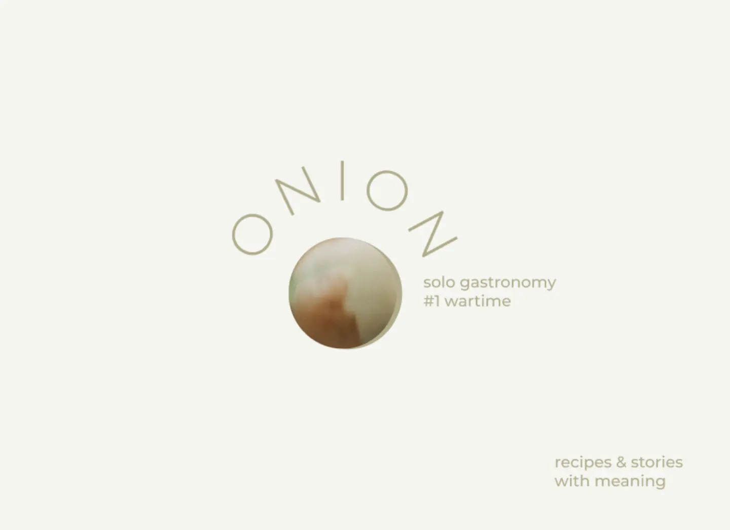 ONION: solo gastronomy