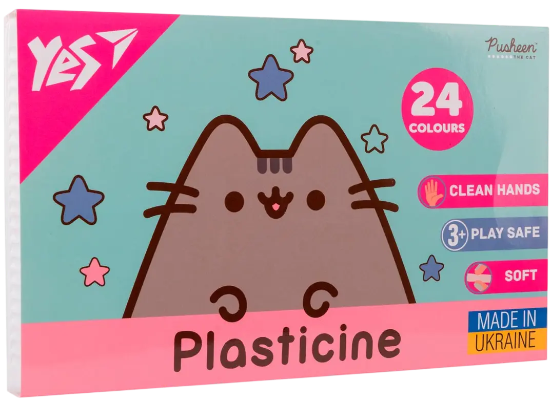 Пластилін Yes 24 кольори Pusheen