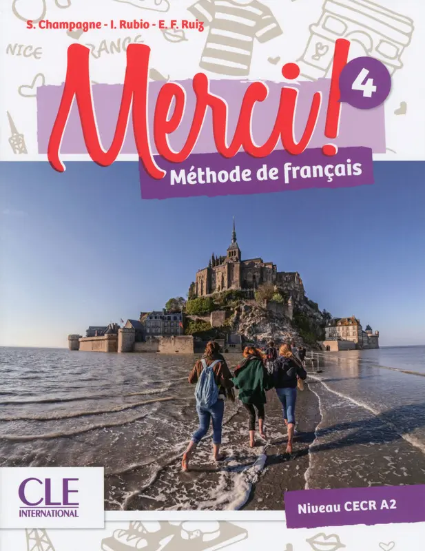 Обкладника "Merci! 4 A2 Livre + DVD-ROM" Обкладинка "Merci! 4 A2 Livre + DVD-ROM"