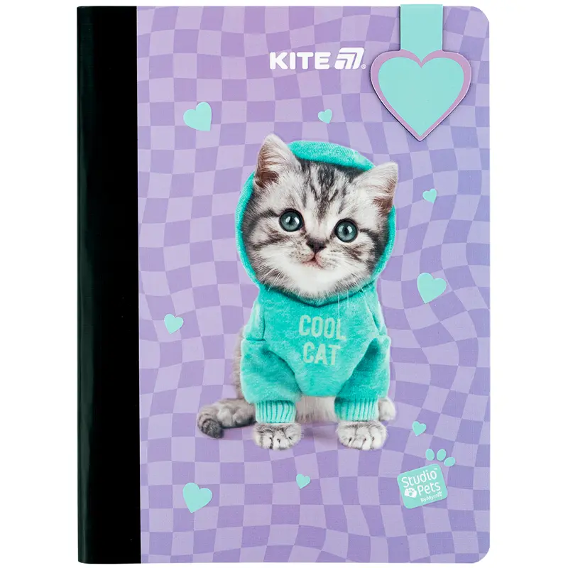 Блокнот з магнітною закладкою Kite Studio Pets (клітинка)