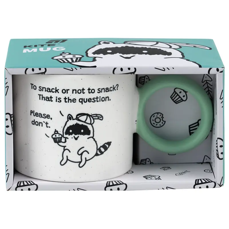 Обкладника "Чашка Kite Cupcake racoon, 370 мл" Обкладинка "Чашка Kite Cupcake racoon, 370 мл"