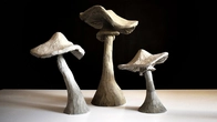 DIY Concrete Mushrooms for your Garden
