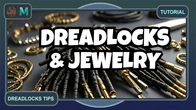 Ornatrix Maya | How do I create dreadlocks with jewelry?