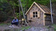 Building a house from pallets by the river. Start to finish | Bogdan in the forest