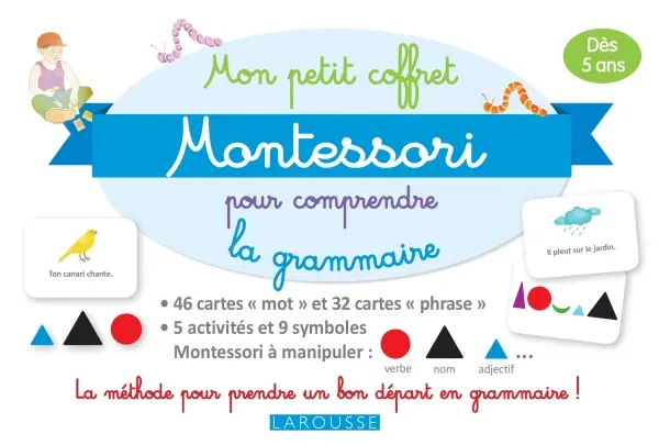 Обкладинка "Mon petit coffret Montessori pour comprendre la grammaire"