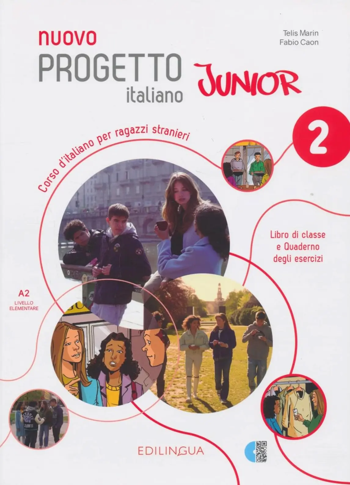 Progetto Italiano Junior Nuovo 2 Libro & Quaderno dell’insegnante + CD audio + DVD