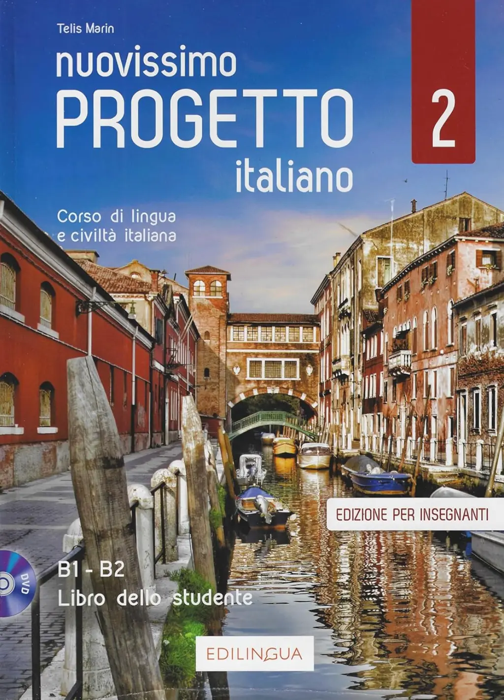 Обкладинка "Progetto Italiano Nuovissimo 2 (B1-B2) Libro dell’insegnante + DVD GRATIS"