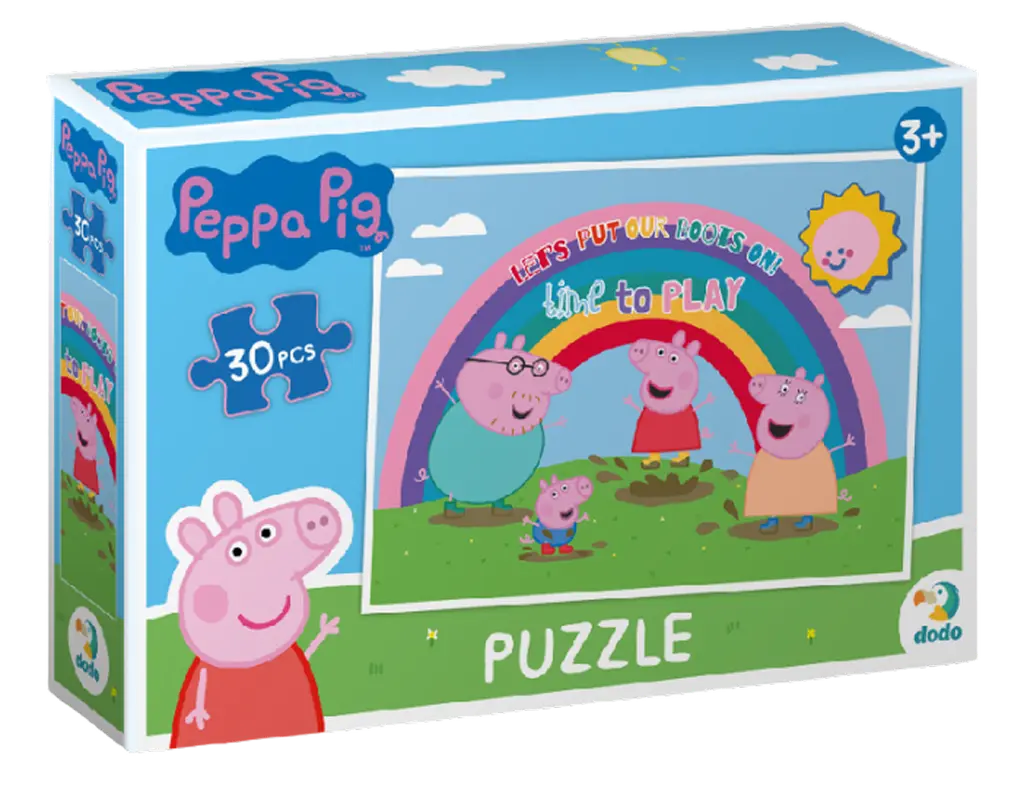 Обкладинка "Пазл на 30 елементів Peppa Pig"