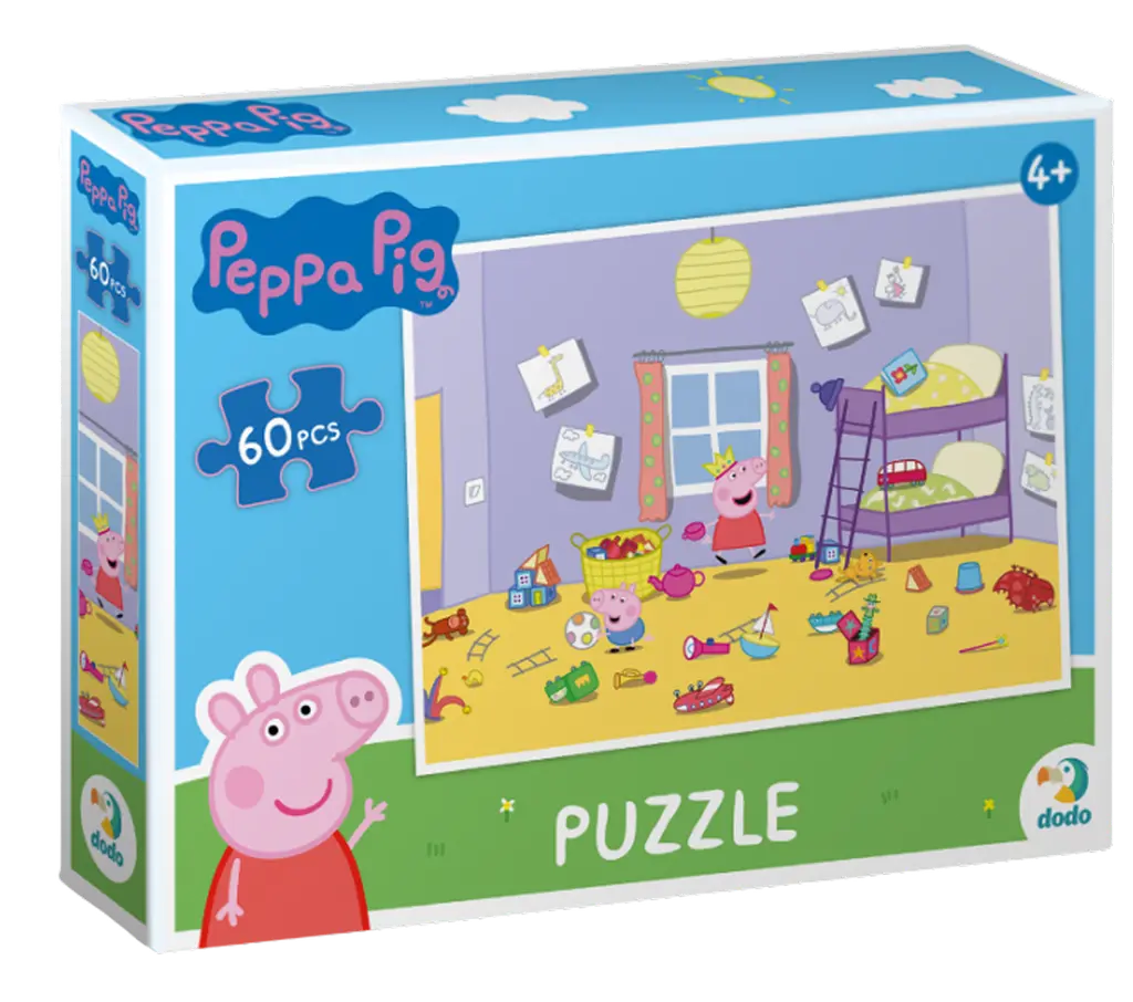 Обкладинка "Пазл на 60 елементів Peppa Pig"