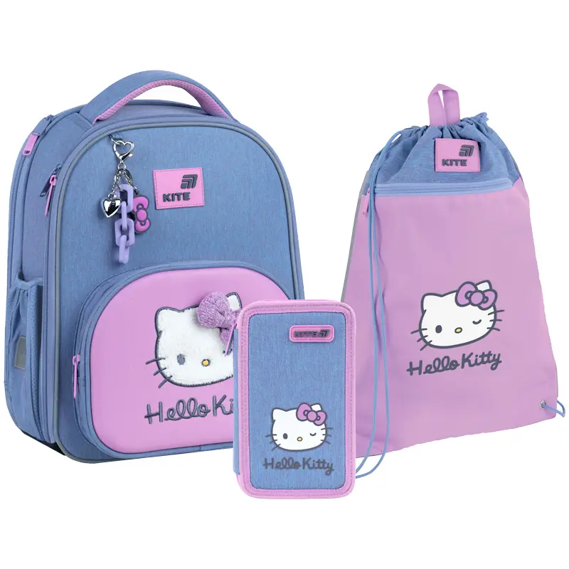 Обкладинка "Шкільний набір Kite Education Hello Kitty (рюкзак, пенал, сумка)"