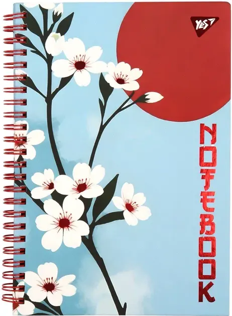 Блокнот YES А5/64 7БЦ cпіраль Japan.Sakura, лінія