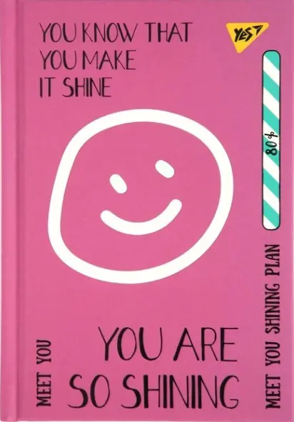 Обкладника "Блокнот YES А6/64 7БЦ Smile, лінія" Обкладинка "Блокнот YES А6/64 7БЦ Smile, лінія"