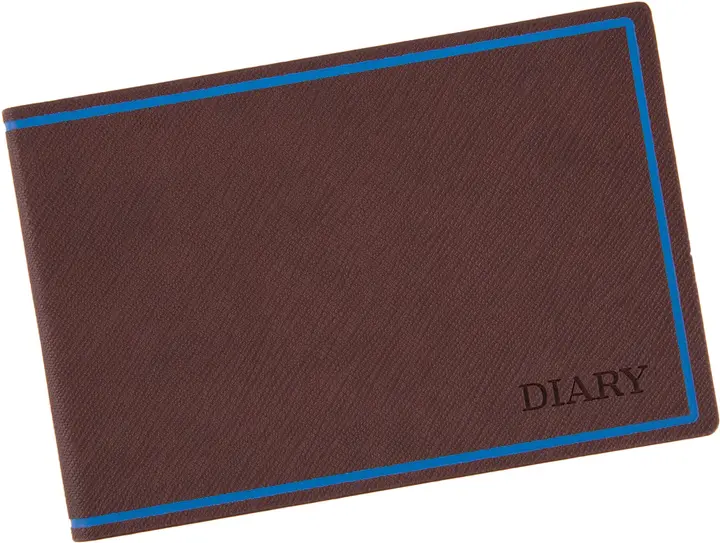Діловий записник-щотижневик 10 х 15 см дата Leo Planner Cioccolato, м'який, 128 стор.