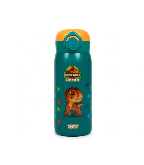 Термос YES Jurassic World Explorer 420 мл., зелений