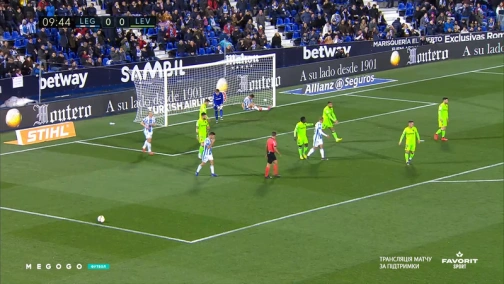 Василий Кравец в матче Леганес - Леванте