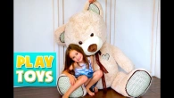 Cute Girl Playing with Teddy Bear ?