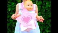 Bitty Baby gets ready for walk in the baby carrier! Play Toys