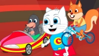 Cats Family in English - Circus Show Animation