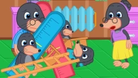 Benny Mole and Friends - Who is Taller? Cartoon for Kids