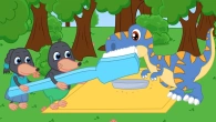 Benny Mole and Friends - Big Toothbrush for Dinosaur Cartoon for Kids